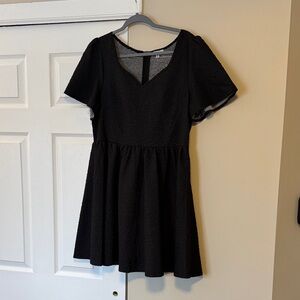 White Birch Black Dress with Shorts